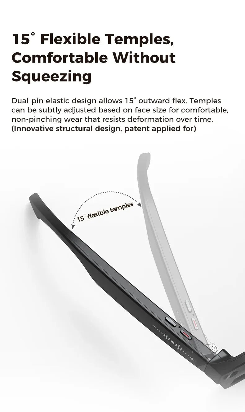 Tidesmit AI Smart Glasses: 4K Camera & Spatial Audio Bluetooth Eyewear Tidesmit