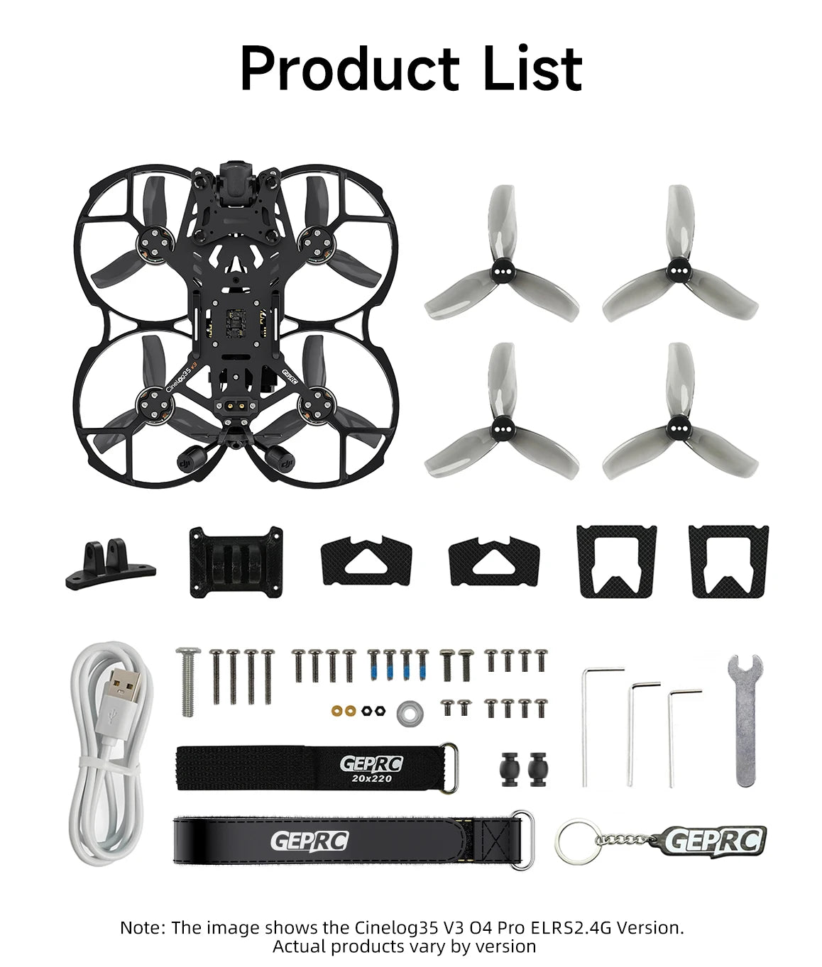 GEPRC Cinelog35 V3 O4 FPV Drone - Professional 3.5 Inch Freestyle RC Tidesmit