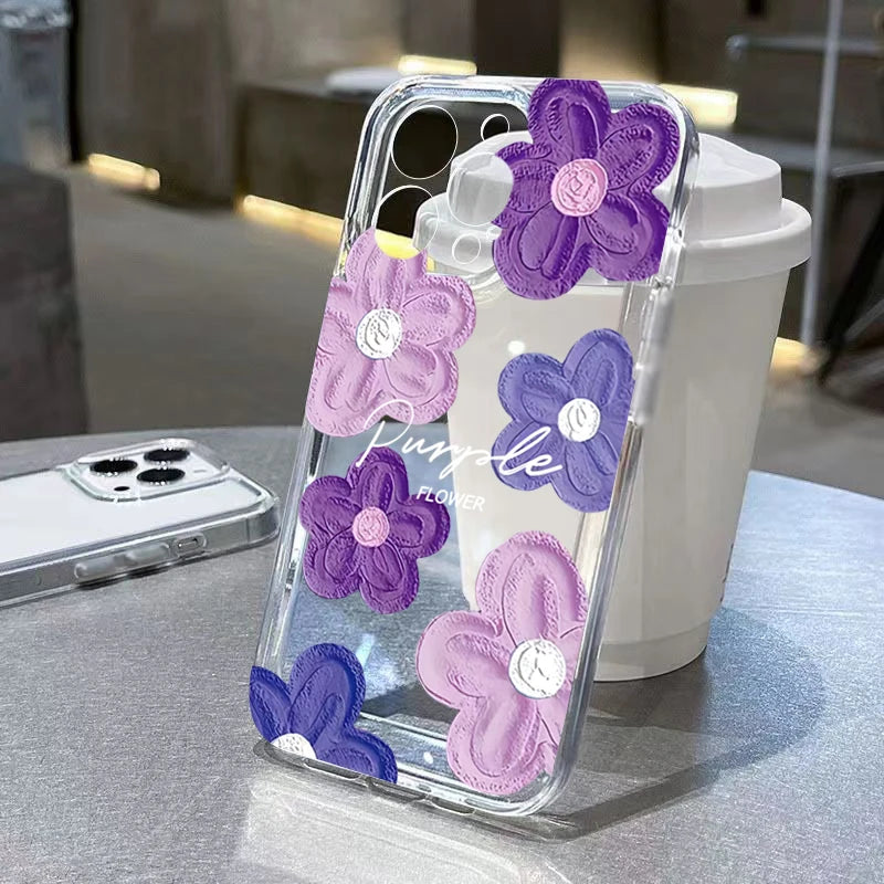 Redmi Note 14 Clear Case | Jasmine Floral Shock-Absorbing Slim Fit Cover Tidesmit
