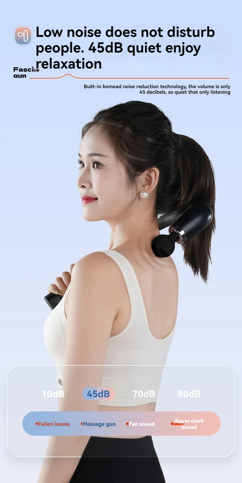 Portable Massage Gun: Deep Tissue Percussion Tool for Muscle Recovery Relaxation Treatment Tidesmit