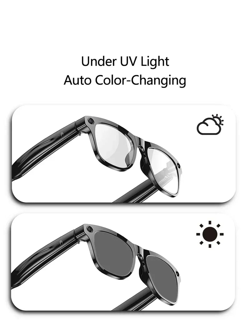 AI Smart Glasses with 8K Camera and Spatial Audio - Tidesmit Tidesmit