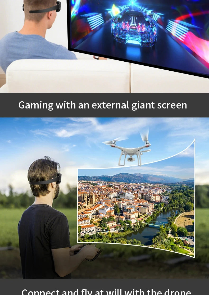 Tidesmit AiO8 Smart Glasses: 1000-Inch VR Display 1058PPI Tidesmit