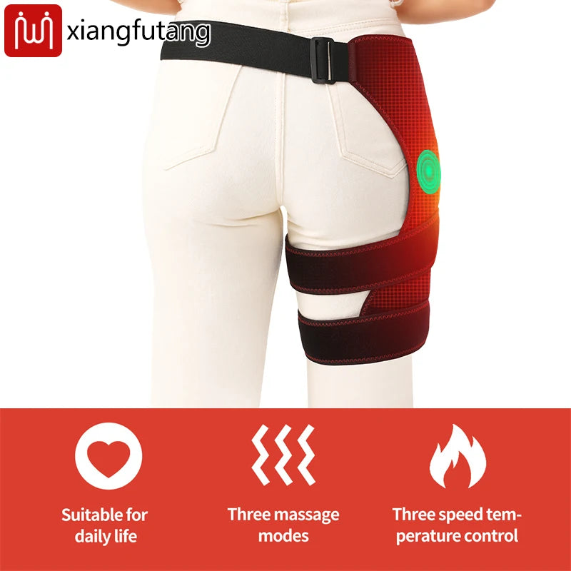Electric Heated Hip Massager - 3-Level Relief Wrap - Tidesmit Relaxation Treatment Tidesmit