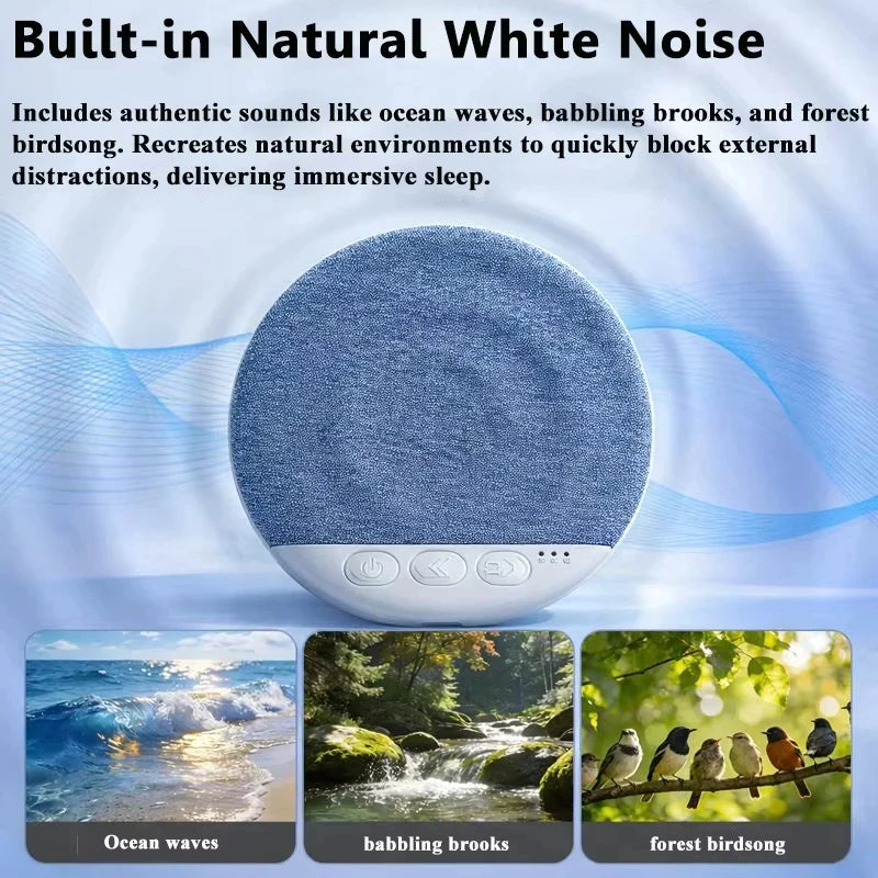 Lenovo New Sleeping Bluetooth Speaker Mini Nature Sound White Noise Soundbar Wireless MP3 Music Player Ultra Thin Timed SpeakerS