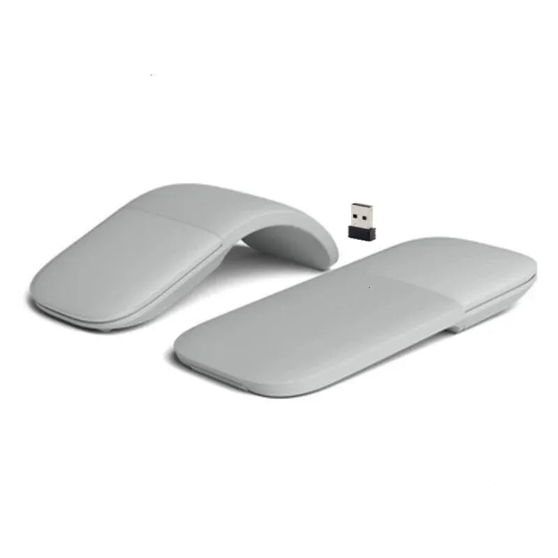 Foldable ARC Touch Wireless Mouse Bluetooth/2.4G Silent Ergonomic Slim Portable Mice for Computer iPad Surface Mac Mobile Office