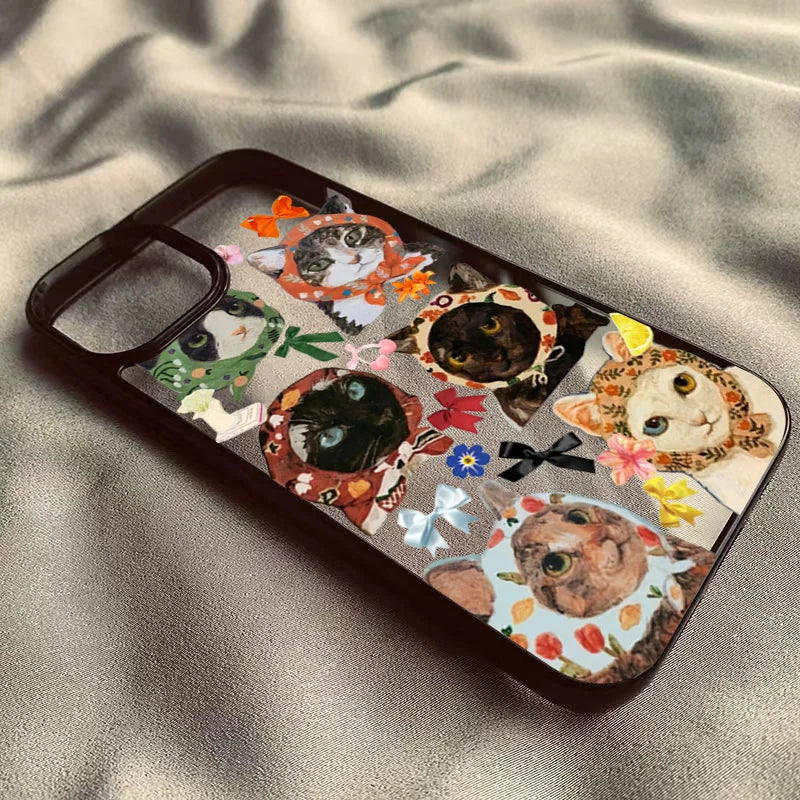 Colorful Cat Phone Case for iPhone 16 Pro Max - Military-Grade Protection Tidesmit