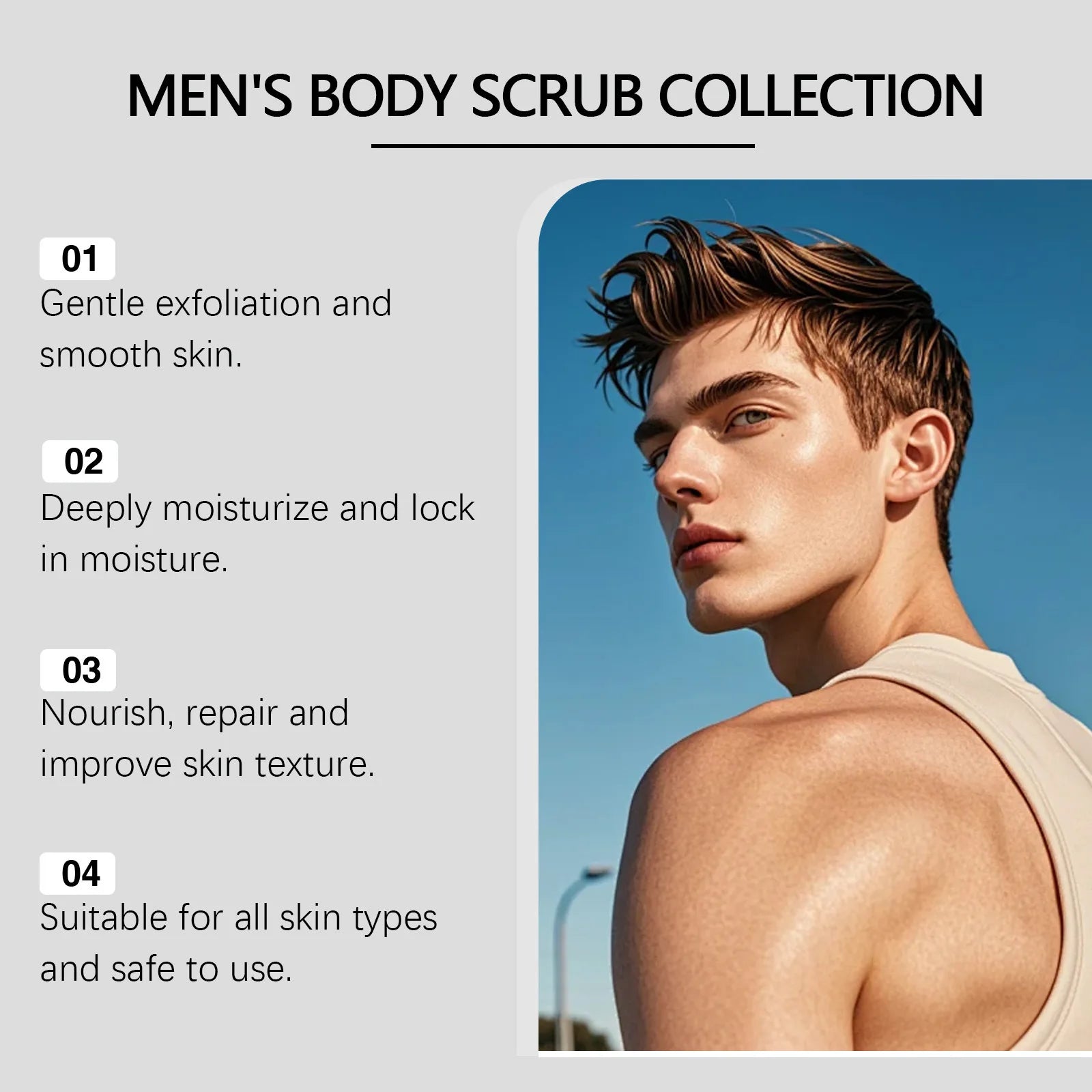 Sandalwood Body Scrub: Deep Moisturizing Exfoliant, 120g Scrubs Treatments Tidesmit