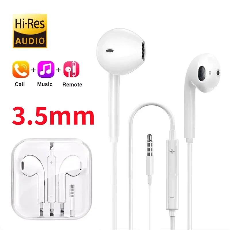 USB C Wired Earbuds with Microphone for Samsung Galaxy - Tidesmit 3.5mm Box 1 Tidesmit
