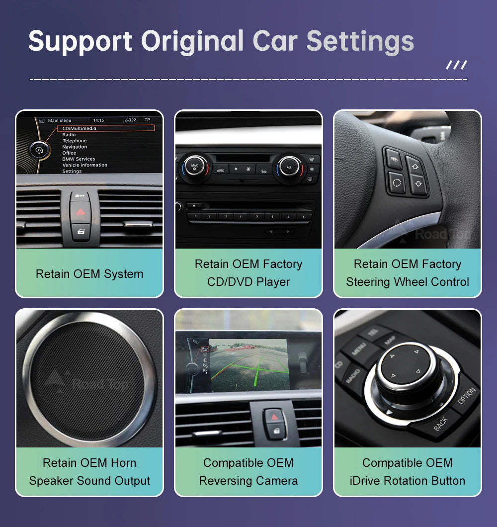 Wireless CarPlay Touch Display for BMW 1 Series E81 E87 CIC/CCC Tidesmit