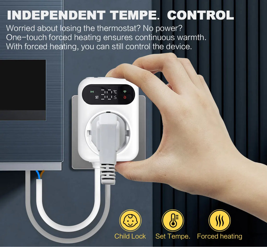 Tuya WiFi Smart Thermostat Water Gas Boiler RF433 Wireless Temperature Controller Socket Receiver Voice Alexa Google Home Alice