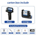 DCODE XTMINI 12.7mm Handheld Inkjet Printer Portable Printers Text QR Barcode Batch Number Logo Image Date Printing Machine