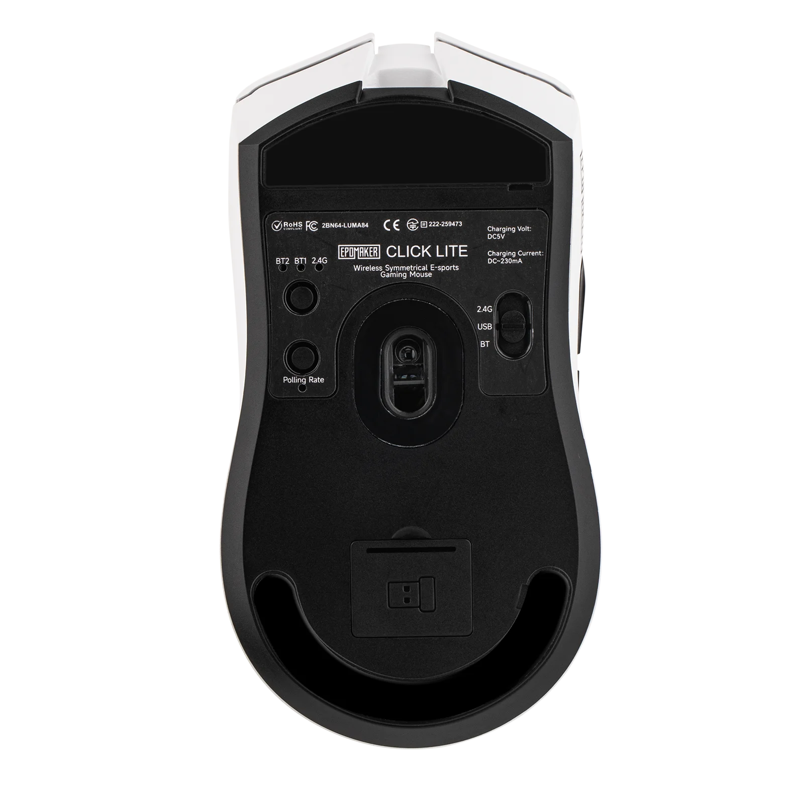 EPOMAKER Click Lite Wired/BT/2.4GHz Wireless Gaming Mouse PAW3311 Sensor 800 to 24000 DPI with 500mAh Battery for PC/Mac/Linux
