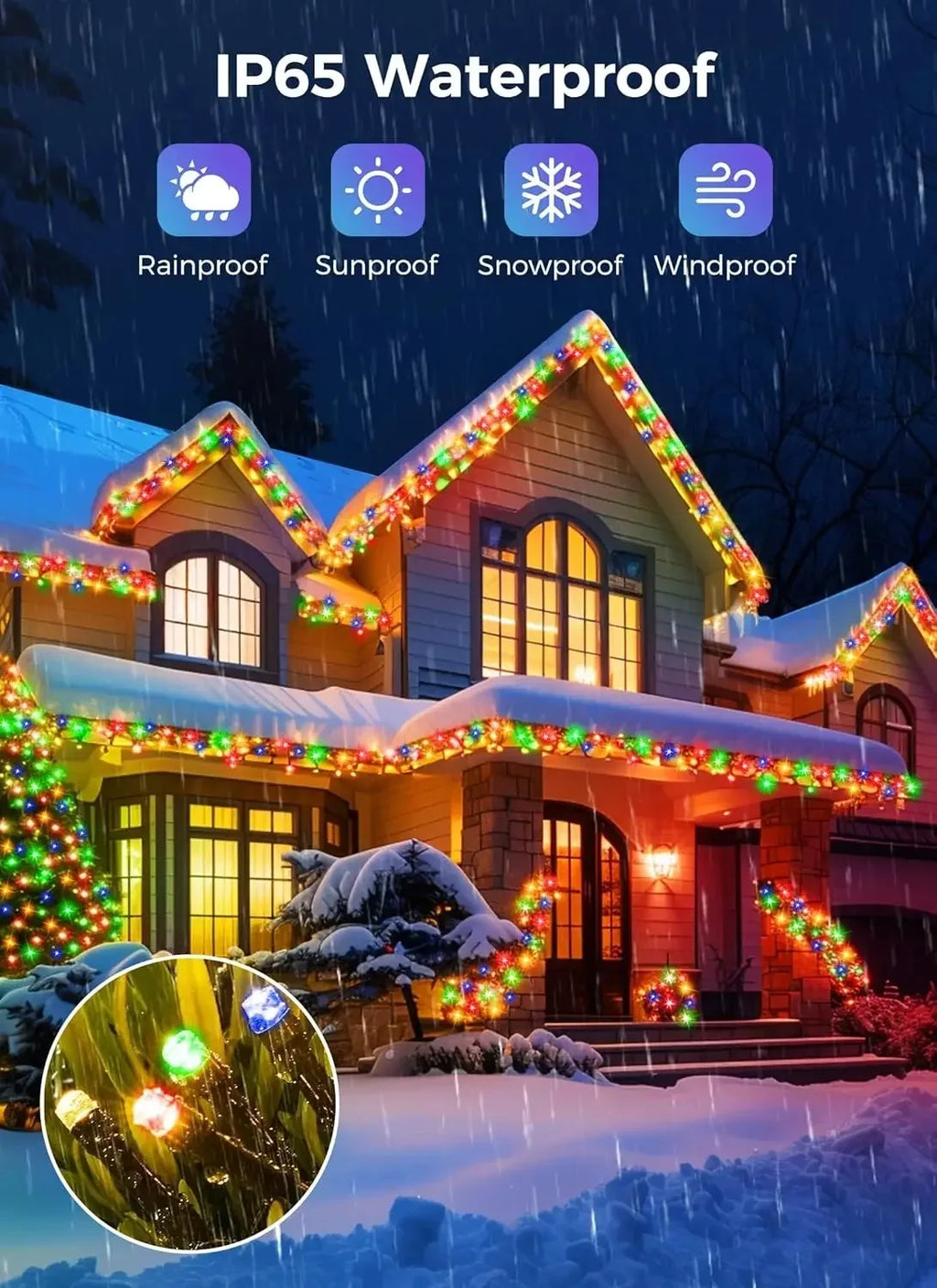 Outdoor Solar Powered Lighting LED Solar String Lights Courtyard Lights Waterproof Starry Fairy Lights For Festival Party