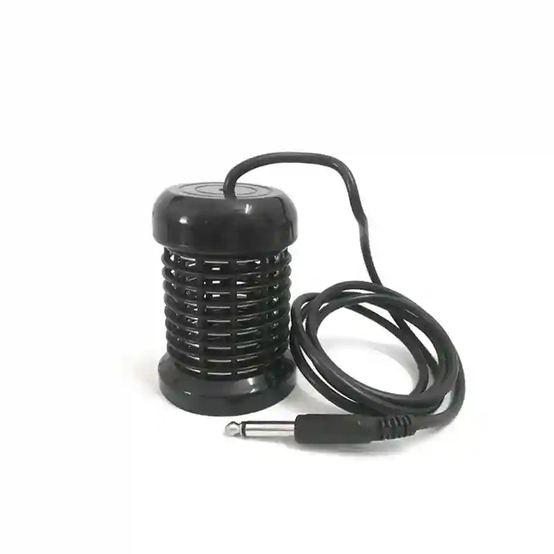 Black ionic detox foot bath array with cable and jack for spa spa detox machine and professional foot spa treatment.