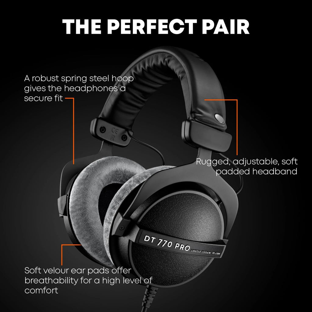 DT990 PRO Studio Headphones: Over-Ear Open-Back for Precise Mixing Tidesmit