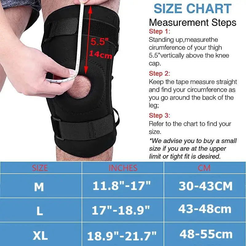 1PCS Knee Brace for Knee Pain with Patella Gel Pad & Side Stabilizers Knee Support Arthritis Meniscus Injury Recovery