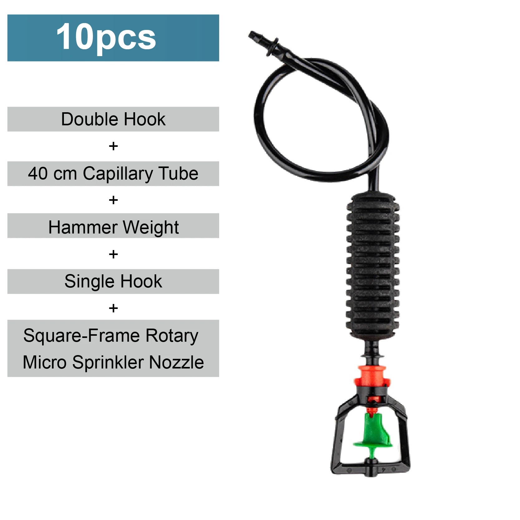 Greenhouse Hanging Mist Sprayer 360° Rotating Irrigation Spray Nozzle Fogging Sprinkler Nozzle for Garden Irrigation