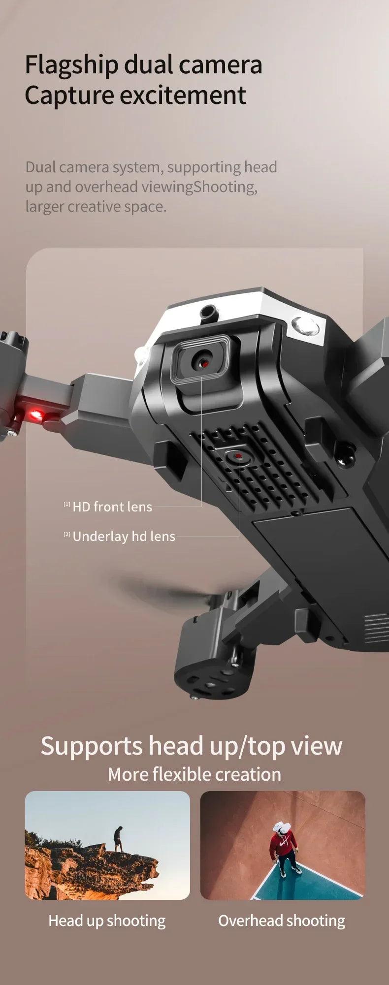 8K GPS Camera Drone Foldable Quadcopter with Obstacle Avoidance Tidesmit
