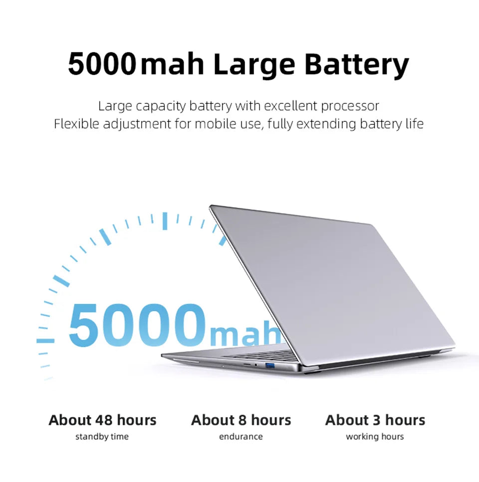 Windows 11 14.1 inch Laptop Computer intel i7 7500U Intel A3950 Laptops 1080P 12GB DDR4 1TB 2TB SSD Portable i7 Laptop Notebook