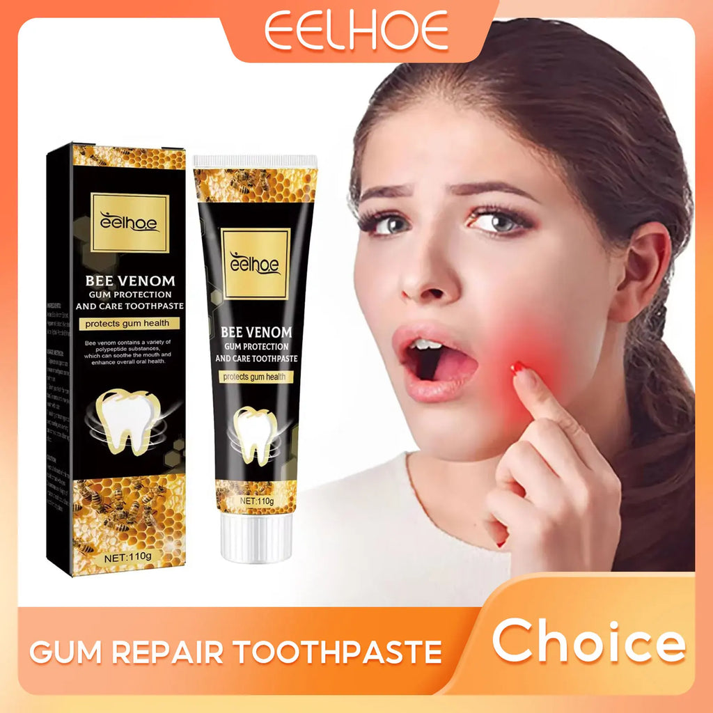 Tidesmit gum repair and teeth whitening toothpaste for plaque removal, stain fading, and fresh breath.