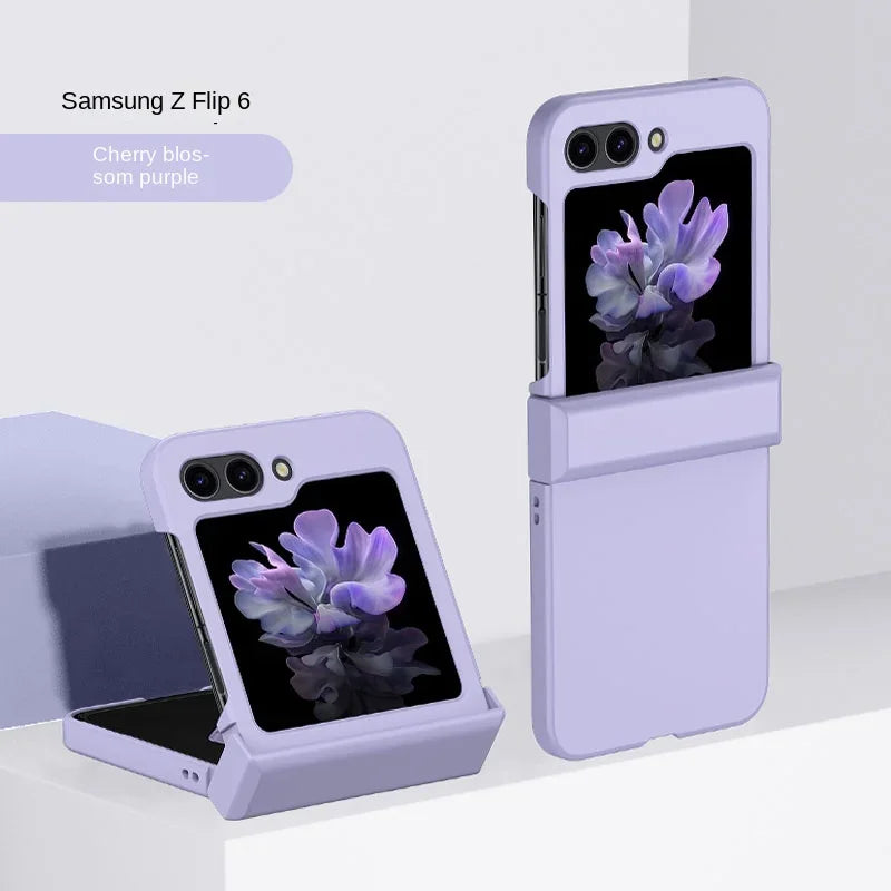 Samsung Galaxy Z Flip 7 Case: Military-Grade Shockproof Hinge Cover Purple Tidesmit