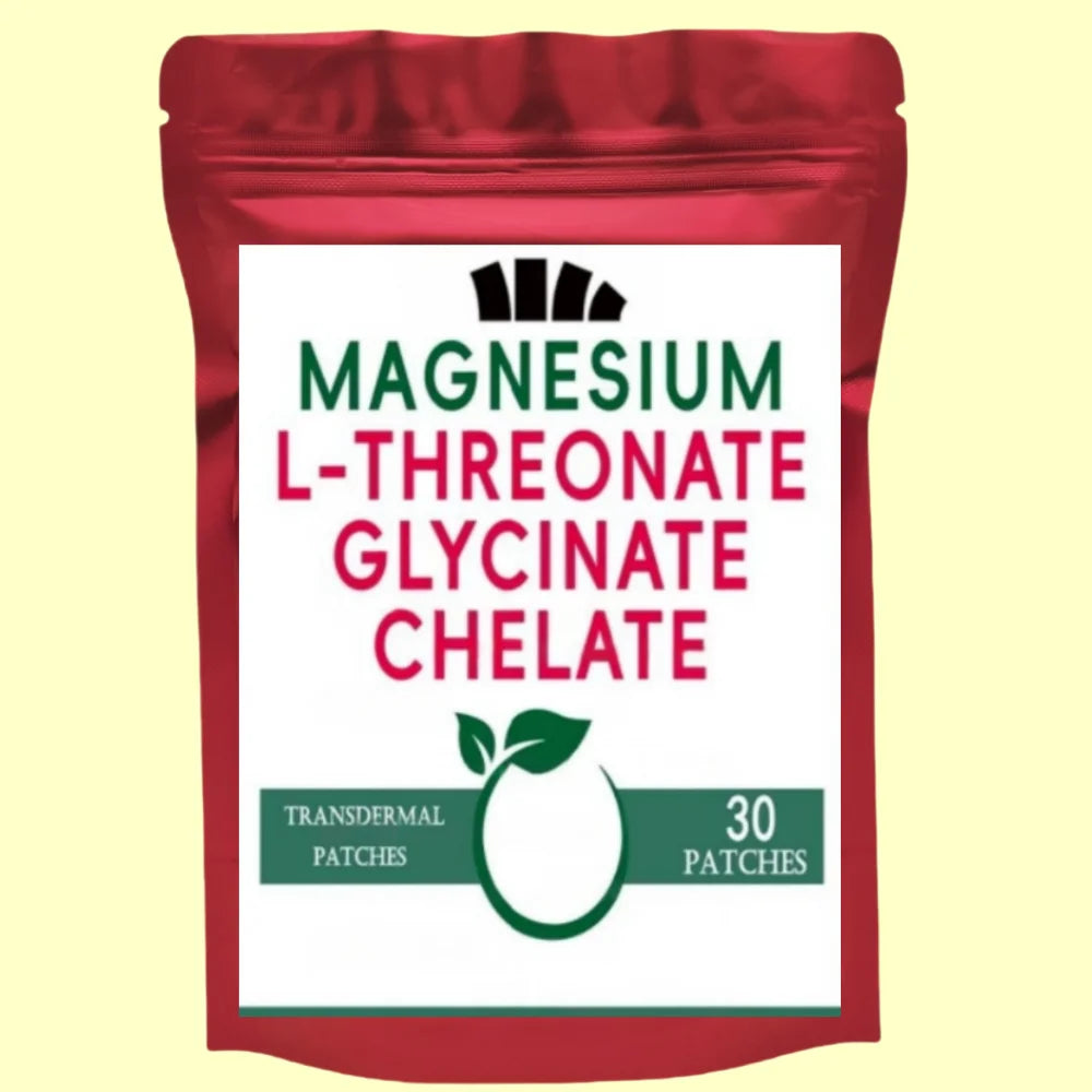30 Patches 3in1 Magnesium L-threonate Transdermal Patches Extra Strength, Bone And Muscle Health