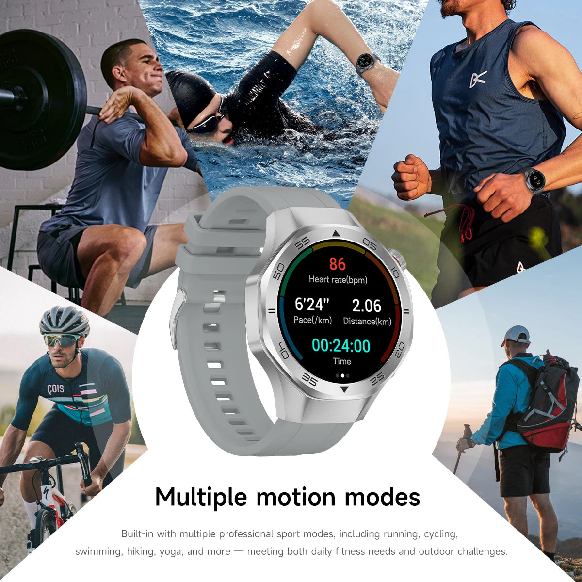 2026New Original Premium Sports SmartWatch Ultra 1.53“Display Built-in GPS Compass 3ATM Waterproof Call Fitness Tracker Bracelet