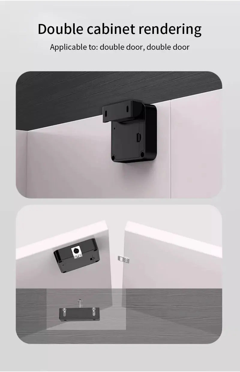 Support Tuya App Bluetooth Cabinet Drawer Invisible Electronic Lock 13.56M RF Card Smart Drawer Lock Keyless