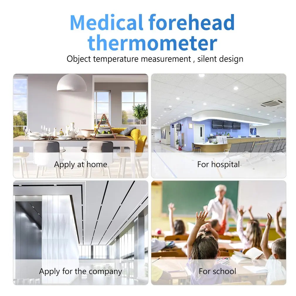 Digital Infrared Thermometer Forehead Body Non-Contact Fever Thermometers Or Medical Portable Finger Pulse Oximeter Blood Oxygen