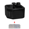 Wireless black 2.8L smart pet water fountain with infrared sensor and filter for fresh drinking for cats and dogs.