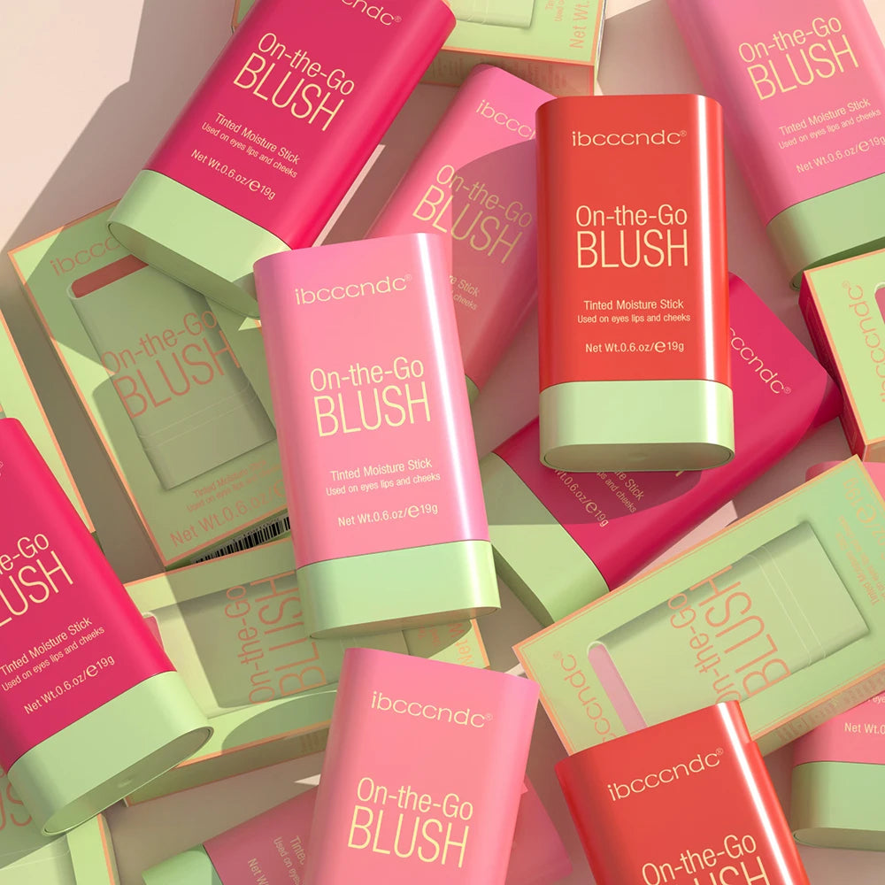 Tidesmit multi-functional waterproof cream blush stick for high color rendering and brightening face makeup