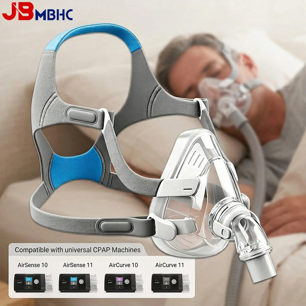 Face CPAP Masks with Headgear, Replacement Frame System for AirFit/AirTouch F20, Full Cover Assembly Set Includes Elbow Cushion