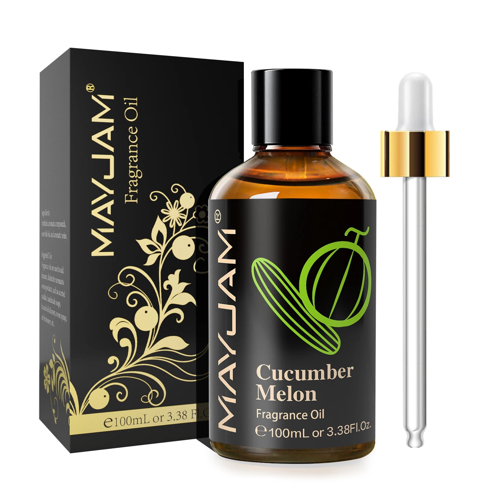 MAYJAM 100ML Fruit Fragrance Oil for Diffuser Candle Soap Making Coconut Strawberry Watermelon Blueberry Essential Oils