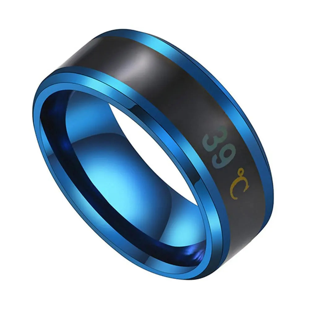 Temperature Sensitive Smart Health Ring - Stainless Steel Biometric Tracker Tidesmit