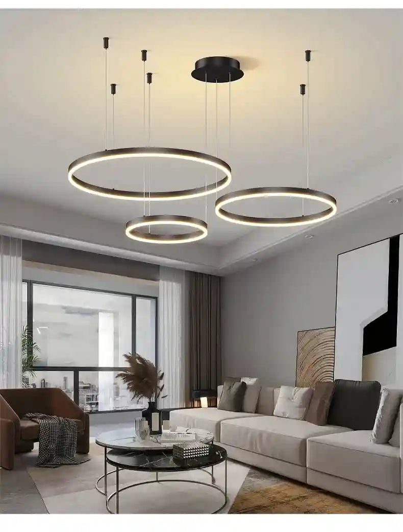 LED Ring Chandelier Modern Pendant Light for Living Room Tidesmit Tidesmit