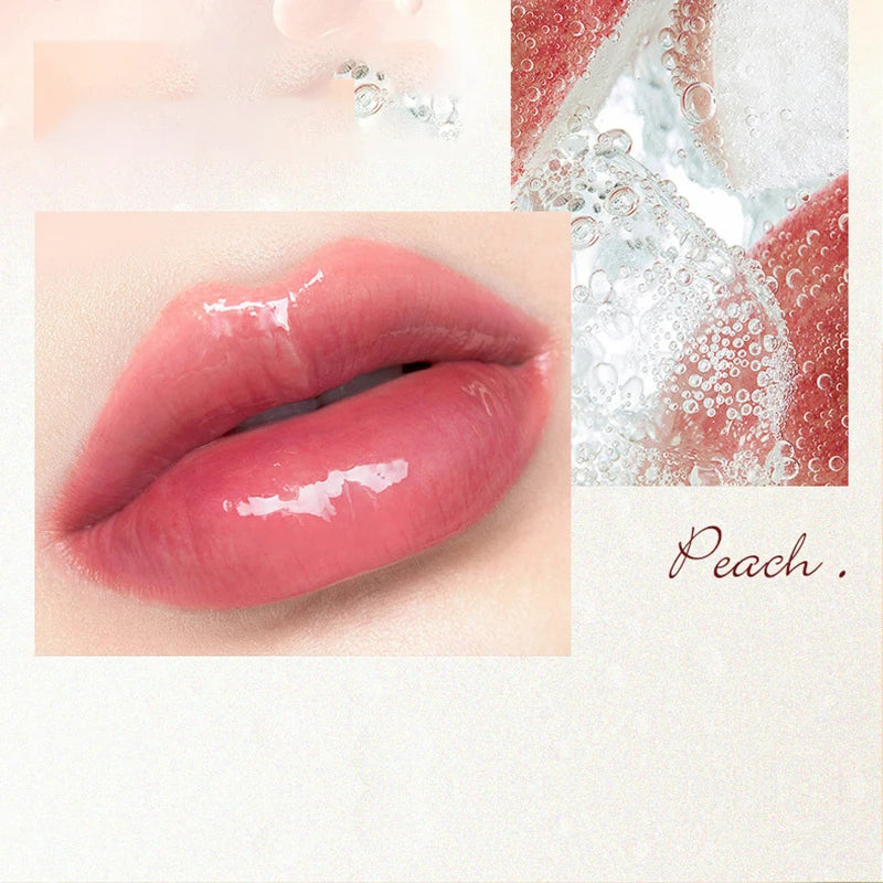 Honey Peach Lip Oil - Moisturizing Lip Serum for Daily Hydration Lip Care Tidesmit