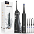 Electric Water Flosser and Electric Toothbrush Set Whitens Teeth  Protects Gum Health With 4 Brush Heads and 4 Flosser Nozzles