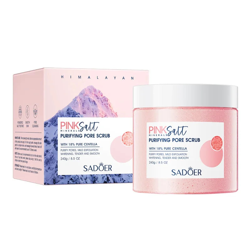 Himalayan Pink Salt Body Scrub – Natural Exfoliating Moisturizing Cream Scrubs Treatments Tidesmit