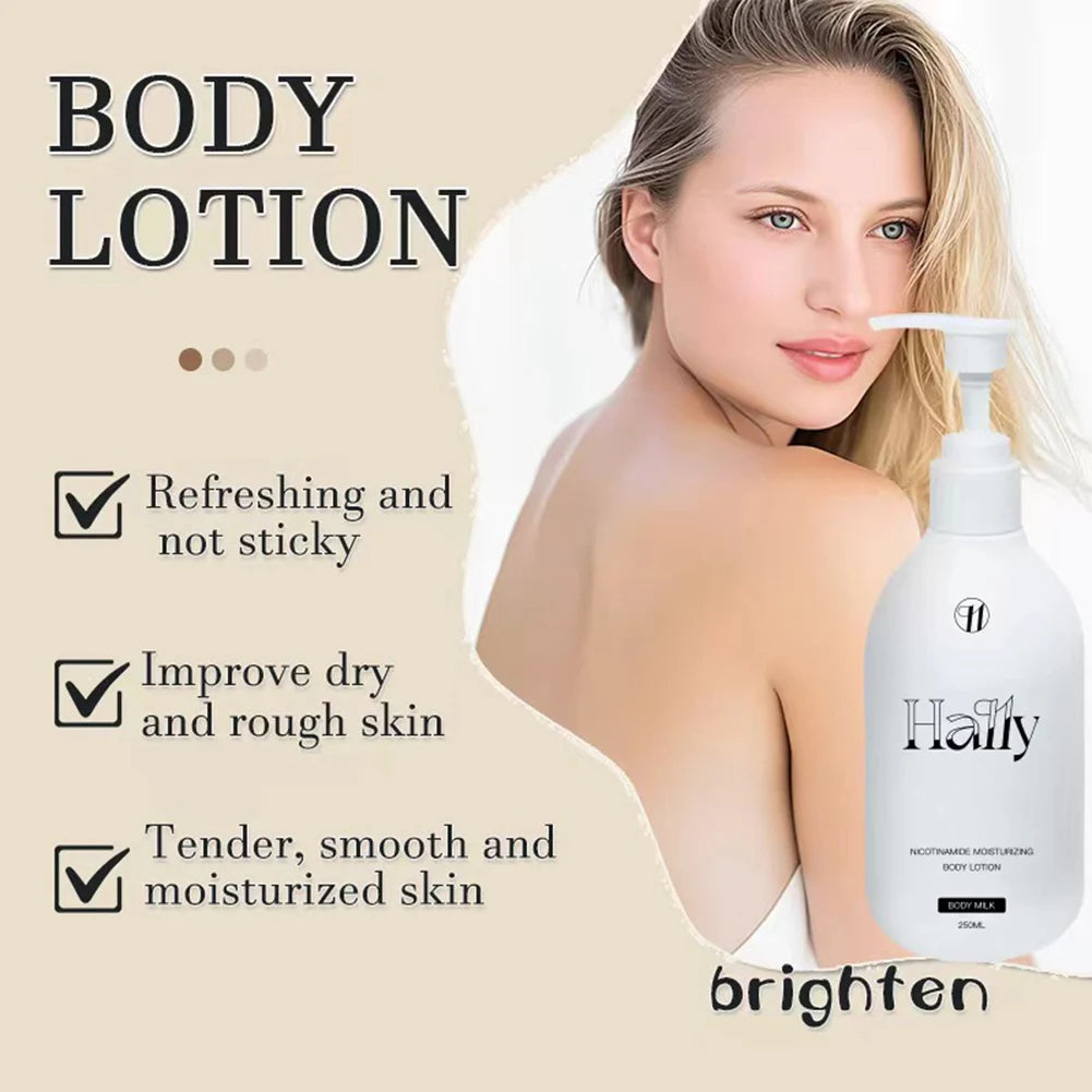 Nicotinamide Whitening Body Lotion Skin Nourishing Moisturizing Body Lotion for Dark Spot Remover Ultra-Hydrating Body Cream