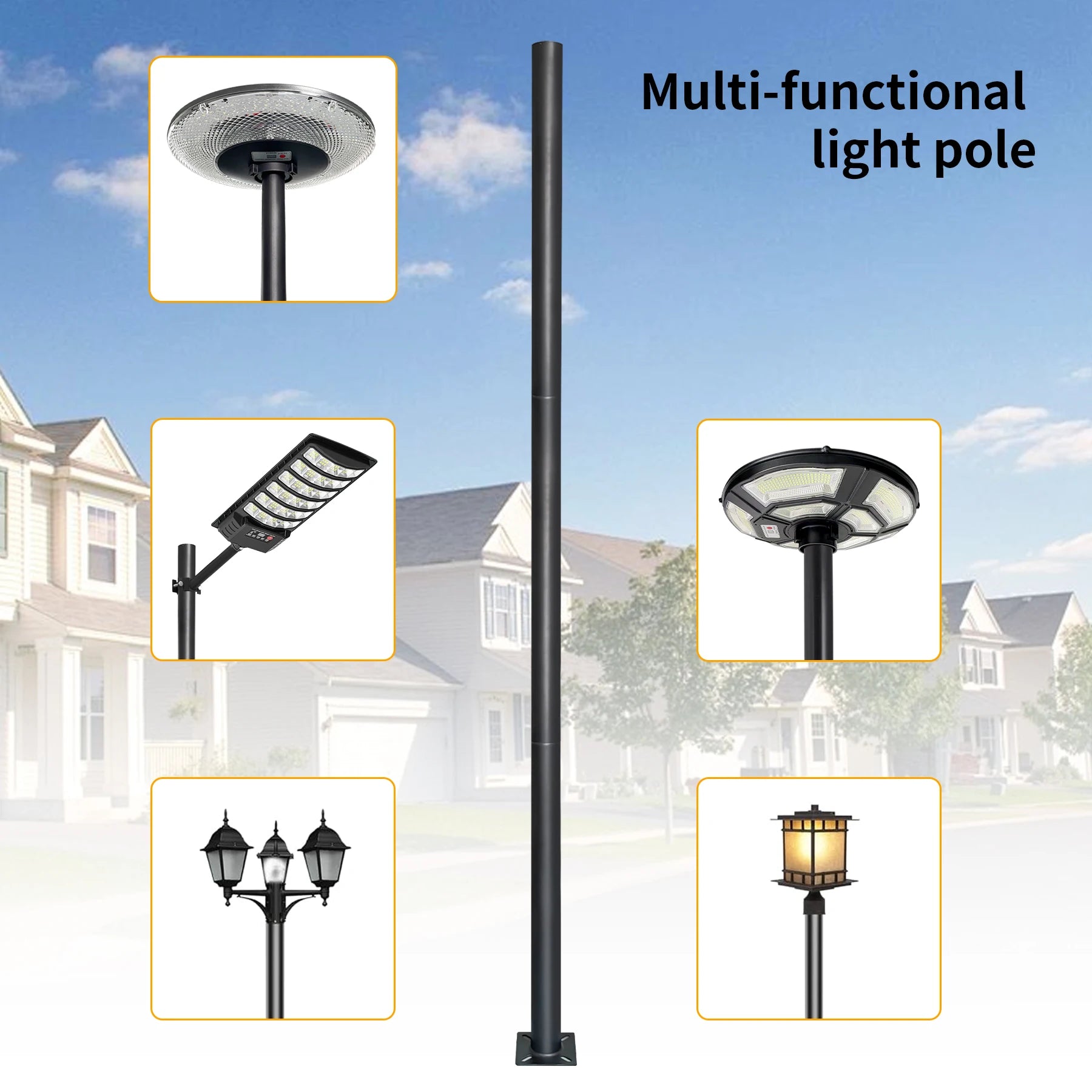 Outdoor Solar Garden Light Super Bright UFO LED Solar Street Light IP44 Waterproof  for Yard Patio Driveway Villa Decoration