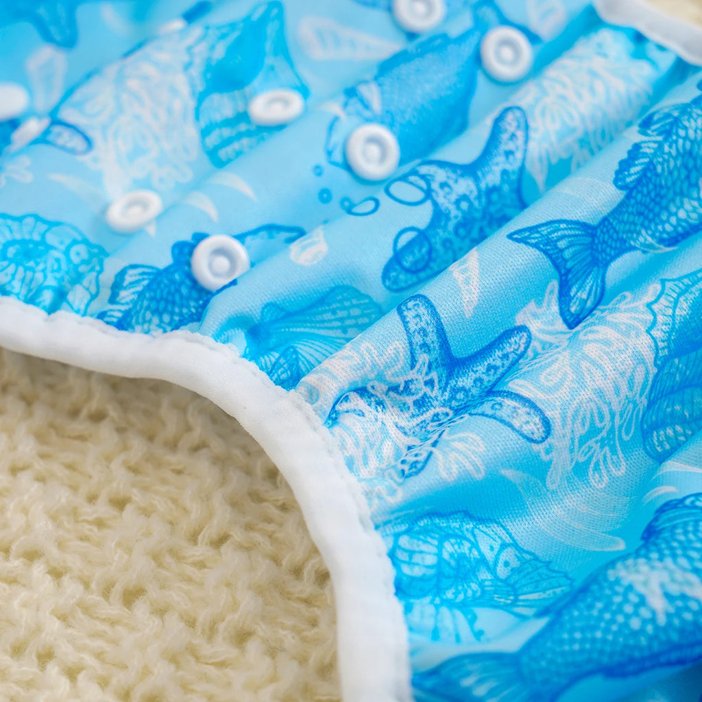 Elinfant 1 Pc Summer Breathable Swimming Diaper For Beach & Pool, Reusable Baby Cloth Diapers Training Pants