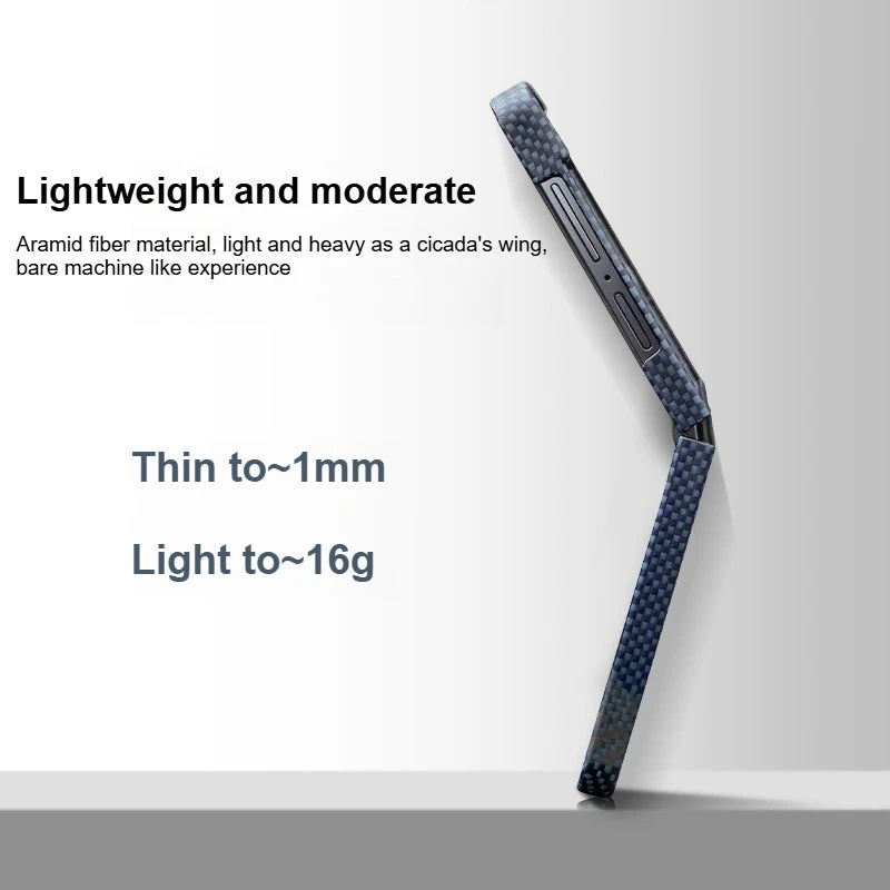Samsung Galaxy Z Flip 7 Aramid Fiber Case with Magnetic Holder Tidesmit