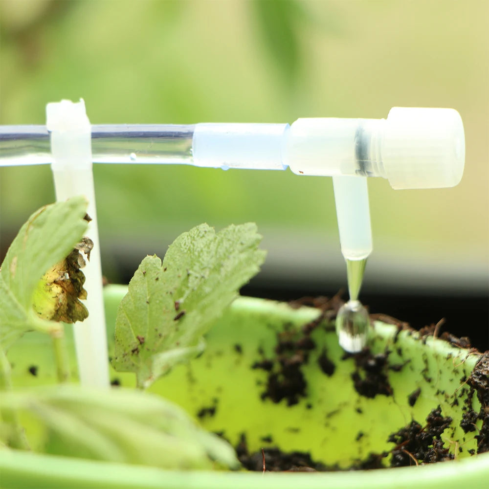Garden Drip Irrigation Kit with Regulating Valve Potted Plant Watering Device 4/7mm Hose Watering Saving Micro Dripper Greenhous