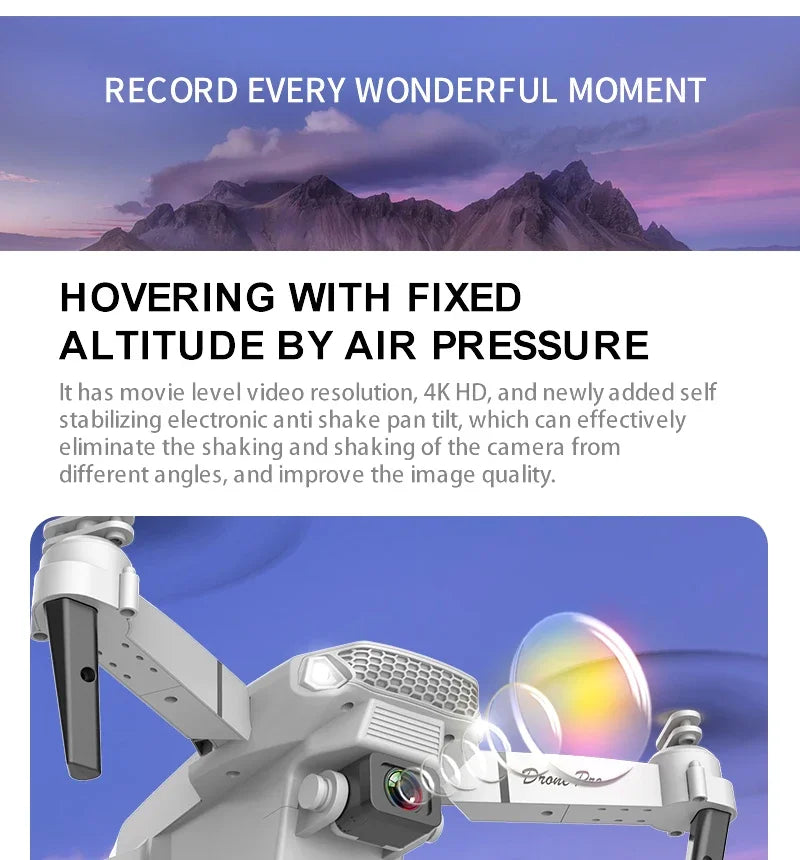 4K Foldable Camera Drone with Obstacle Avoidance | Tidesmit Tidesmit