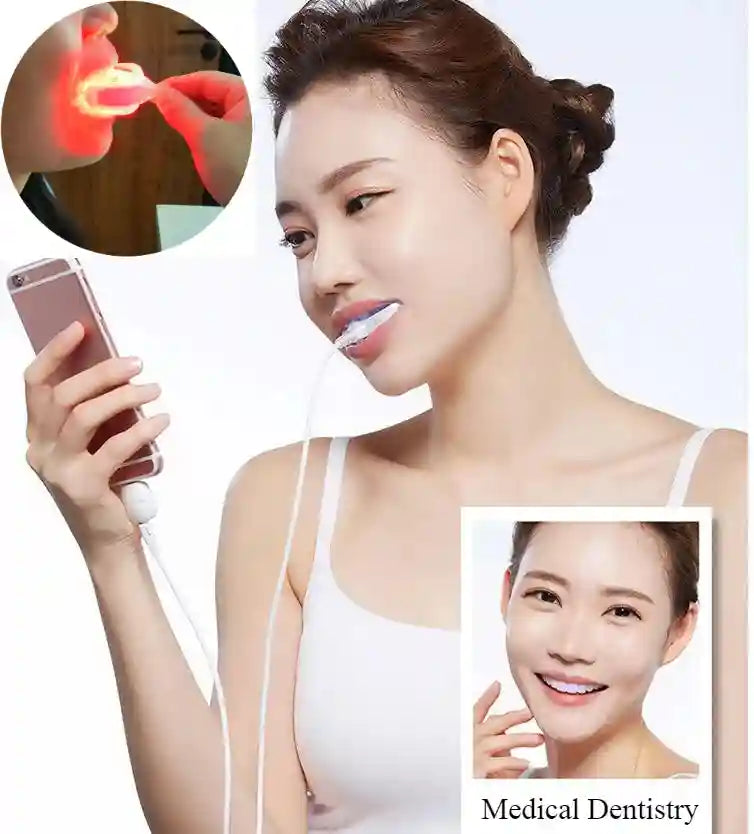 HLKGO Red Light Therapy Device for Gum Pain Relief - USB03 Model Relaxation Treatment Tidesmit