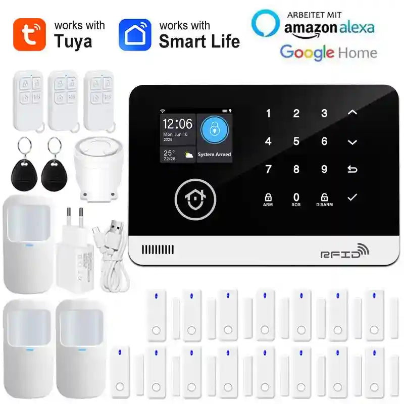 WiFi GSM Home Security Alarm System - Smart Home App Control Option G Tidesmit