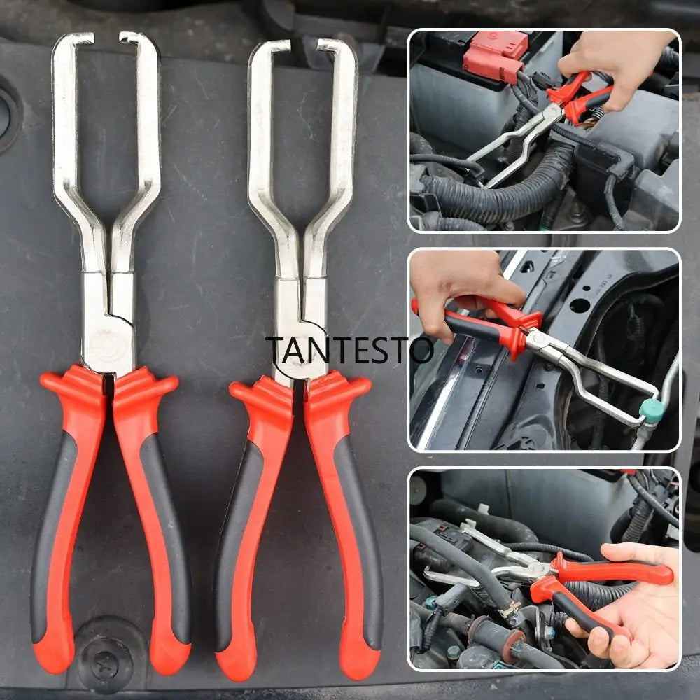 Automotive Fuel Filter Hose Line Pipe Connector Clamp Wrench Removal Tool
