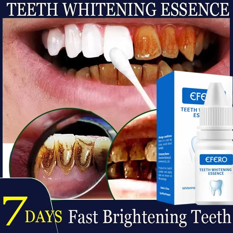 Tidesmit teeth whitening serum gel removing yellow plaque and smoke stains for fresh breath and oral hygiene.