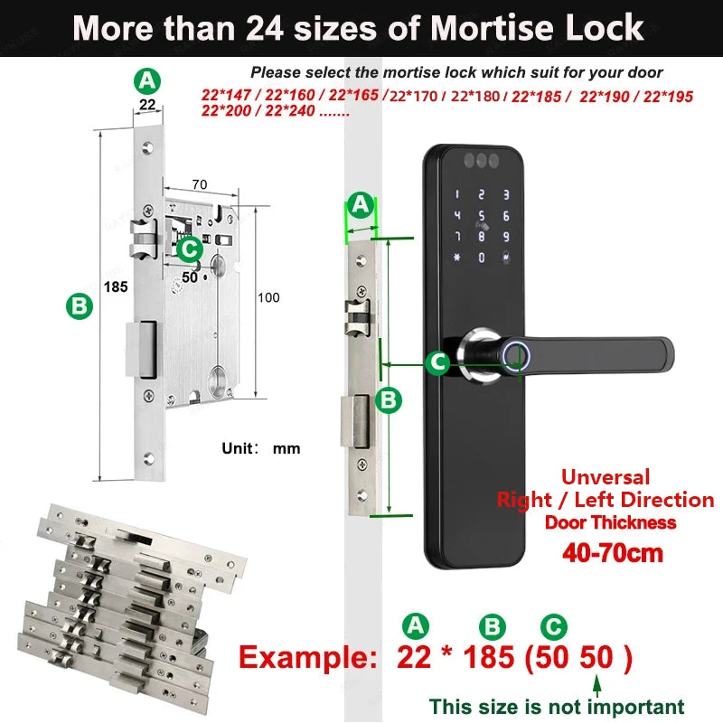 CDOK K12 Tuya WiFi smart door lock, remote unlocking, with cat-eye camera and face unlocking