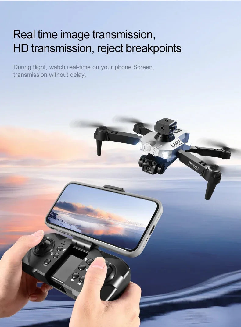 8K GPS Drone with Triple Camera - Obstacle Avoidance & Foldable Design Tidesmit